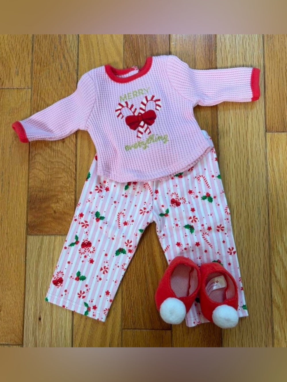 american girl doll truly me merry everything pjs christmas pajamas doll pajamas